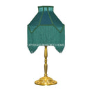 GobekUsa Art Deco Malachite Green Silk Lampshade with Tassels
