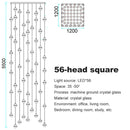 GobekUsa Crystal Ball Chandelier: Stylish Meteor Shower Lighting for Restaurant, Bar, and Home