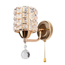 GobekUsa Crystal Wall Sconce: Modern Bedside Wall Lamp for Home Decor