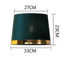GobekUsa Golden Edge Large Cloth Lampshade Cover for Bedroom Bedside Floor Lamp