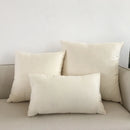 GobekUsa Ivory Sofa Cushion Cover Solid Basic 30x50cm - 60x60cm