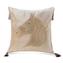 GobekUsa Gold Rhinestone Square Pillow Case with Tassels Luxury Accent Decorative Cover