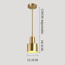 GobekUsa Brass Finish LED Pendant Light for Dining Room, Bedroom & Bar