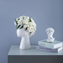 GobekUsa Human Head Ceramic Vase for Nordic Style Flower Arrangement