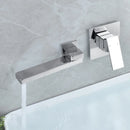 GobekUsa Brushed Gold In-Wall Basin Faucet Set, Hot Cold Bathroom Sink Mixer Tap