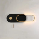 GobekUsa LED Wall Lamp Nordic Design Modern Living Room Bedroom 17W Black White
