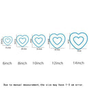 GobekUsa Heart Cake Mold PET Plastic. Essential Baking Tools in 6/8/10/12/14inch Sizes
