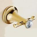 GobekUsa Gold Bathroom Hardware Set: Towel Rack, Toilet Paper Holder, Towel Bar, Hook