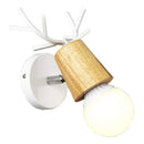 GobekUsa LED Wood Wall Sconce Modern E27 Base Fixture for Aisle Lighting