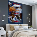 GobekUsa Bohemian Sun Moon Wall Hanging Tapestry for Home Decor