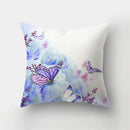 GobekUsa Butterfly Flower Pillow Case: Colorful Animal Landscape Sofa Cushion Cover