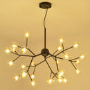 GobekUsa Heracleum Firefly Glass Ball Chandelier: Gold Luxury Lighting for Dining Kitchen Staircase