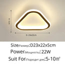 GobekUsa Black Led Ceiling Light for Home Entryway - Modern Balcony Indoor Lamp