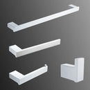 GobekUsa 7-Piece Bathroom Hardware Set in White for Towels and Toiletries