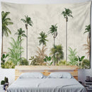 GobekUsa Banana Tree Mist Tapestry Wall Hanging Boho Hippie Polyester Home Decor
