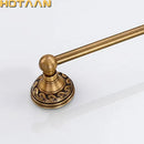 GobekUsa Antique Brass Towel Holder Single Bar 30-60cm, Solid Aluminium Towel Rack