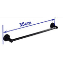 GobekUsa Matte Black Wall Mounted Towel Bar - Modern Bathroom Accessories Holder