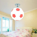 GobekUsa LED Soccer Ball Ceiling Light for Boys Room, Indoor Lighting Fixture