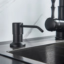GobekUsa 220ML Black Kitchen Soap Dispenser Stainless Steel Head, 3 Colors Liquid Detergent Bottle