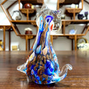 GobekUsa Cute Cat Glass Figurine | Crystal Animal Sculpture | Home Table Decor, Kids Gift