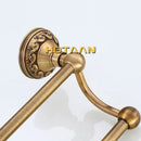 GobekUsa Antique Brass Towel Holder Single Bar Rack. Solid Aluminium Rail, 30/40/45/50/60cm.