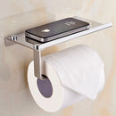 GobekUsa Bathroom Paper Phone Holder Shelf Towel Rack Toilet Tissue Box Silver Gold