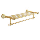 GobekUsa Gold Bathroom Accessories Set: Shelf, Towel Rack, Holder, Brush Holder, Bath Hardware