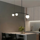 GobekUsa Bubble Iron Chandelier: Minimalist Nordic Kitchen Restaurant Island Light