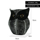 GobekUsa Golden Owl Figurines: Resin Animal Statues for Home Decor & Gifts