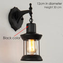 GobekUsa Industrial Glass Wall Lamp for Bedside Bedroom, Bar, Cafe, Aisle, and Stairway