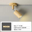 GobekUsa LED Wood Ceiling Light Downlight Spot Acrylic Indoor Lamp for Home Decoration
