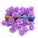 GobekUsa Handmade Foam Rose Flower Heads | 100Pcs Wedding Craft Decoration