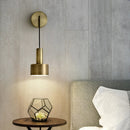 GobekUsa Brass Wall Lamp: Minimalist Nordic Style Sconce for Living, Bathroom, Aisle Lighting
