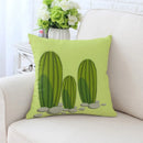 GobekUsa Cactus Hand Painting Decorative Pillowcase for Sofa, Chair Cushion Home Decor
