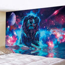 GobekUsa Lion Psychedelic Art Tapestry for Home Decoration Hippie Bohemian Living Room Wall Art