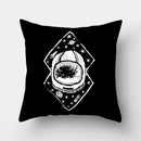 GobekUsa Cartoon Planet Astronaut Moon Rocket Pillow Case 45x45cm Square Cushion Cover