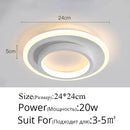 GobekUsa LED Ceiling Lights for Bedroom Kitchen Modern Round Square Lighting Fixtures