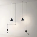 GobekUsa Geometric LED Pendant Light for Living Room Bedside - Nordic Style Glam Fixtures