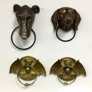 GobekUsa Dog Head Door Knocker Pendant Resin Wall Decoration, Courtyard Crafts