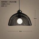 GobekUsa Industrial Birdcage Chandelier: Retro Iron Net Hanging Lamp for Creative Home Lighting
