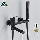 GobekUsa Gold Bathtub Faucet with Swivel Tub Spout & Full Shower Set.