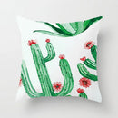 GobekUsa Green Leaves Decorative Throw Pillowcase 45*45cm for Sofa Home Decor