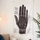 GobekUsa Divination Tapestry Pink Ouija Wall Hanging Tapestries Beach Mat Tarot Boho Decor