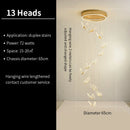 GobekUsa Butterfly Staircase Pendant Lights Loft Style Lamps
