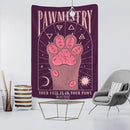 GobekUsa Cat Paws Tapestry: Bohemian Witchcraft Tarot Card Psychedelic Hippie Girl Dorm Decor