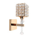 GobekUsa Crystal Wall Sconce: Modern Bedside Wall Lamp for Home Decor