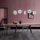 GobekUsa Brass Pendant Light: Minimalist Glass Round Loft Lamp for Cafe & Bar