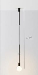 GobekUsa Black Rose Gold Long Tube Chandelier | Nordic Design for Cafe, Bar & Restaurant