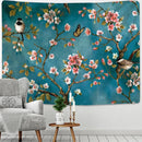 GobekUsa Botanical Wildflower Tapestry Wall Hanging Flower Chart Hippie Bohemian Tapestries