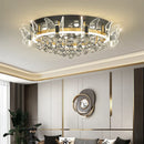 GobekUsa Elegant Butterfly Flower Crystal Ceiling Lamp for Romantic Home Decor